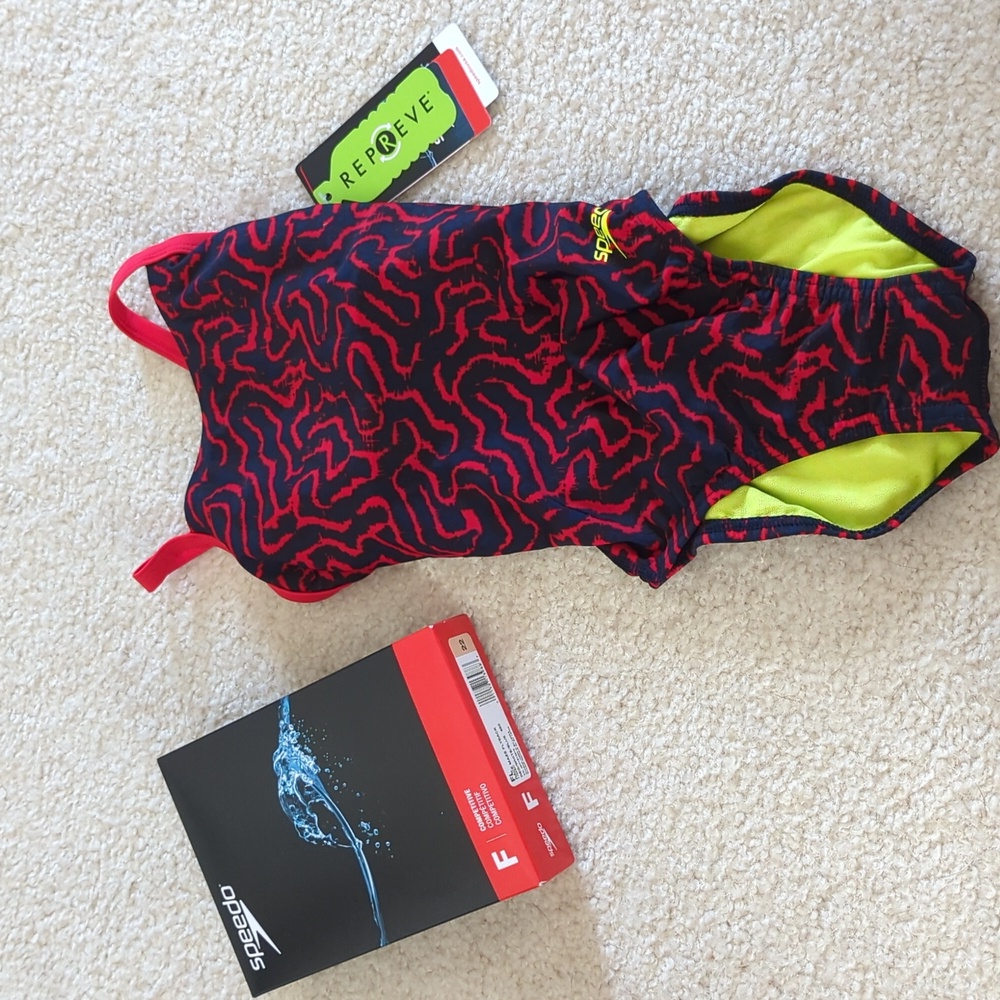 Speedo ProLT Red/Blue Suit, Size 22